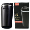 Black 510ML Stainless Steel Vacuum Insulated Thermos Flask Travel Mug with Temperature Display